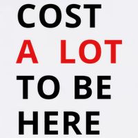 Cost A Lot To Be Here Magnet