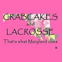 Crabcakes And Lacrosse ThatS What Maryland Does Stripe Pom Pom Beanie
