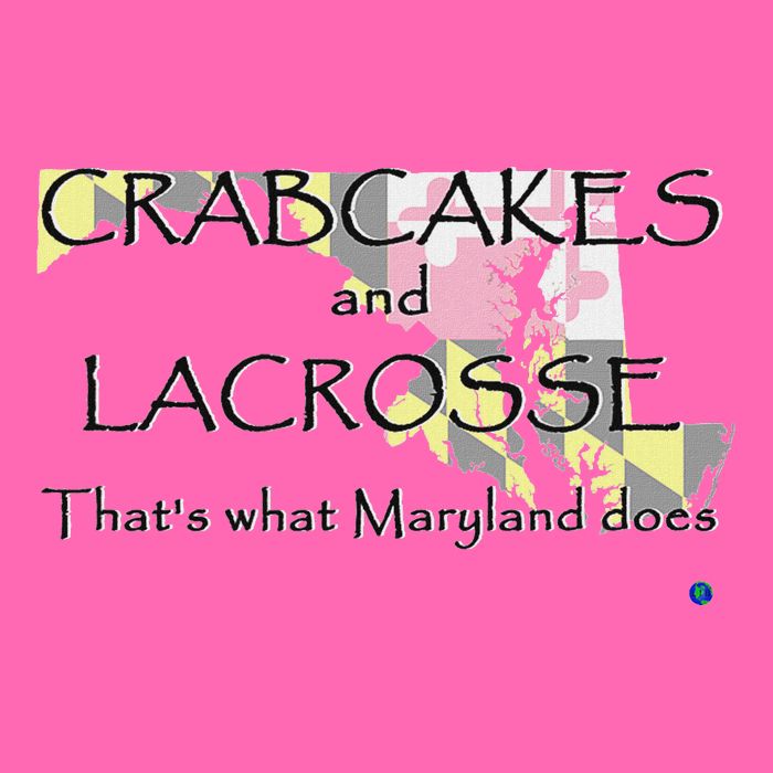Crabcakes And Lacrosse ThatS What Maryland Does Stripe Pom Pom Beanie