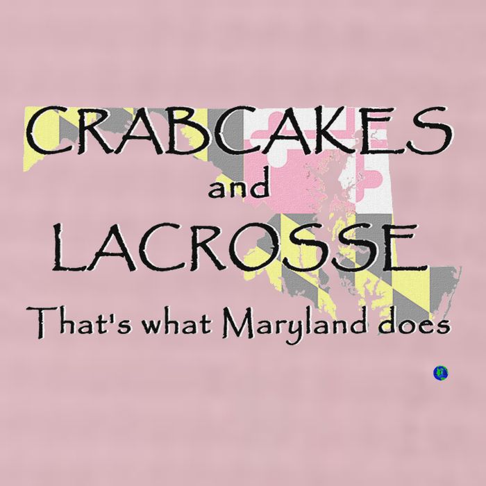 Crabcakes And Lacrosse ThatS What Maryland Does 25L Jumbo Tote