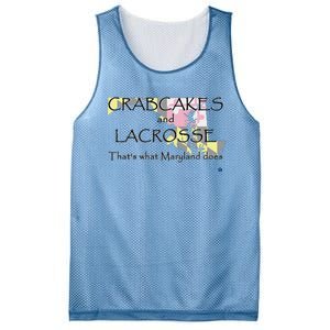 Crabcakes And Lacrosse ThatS What Maryland Does Mesh Reversible Basketball Jersey Tank