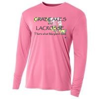 Crabcakes And Lacrosse ThatS What Maryland Does Cooling Performance Long Sleeve Crew