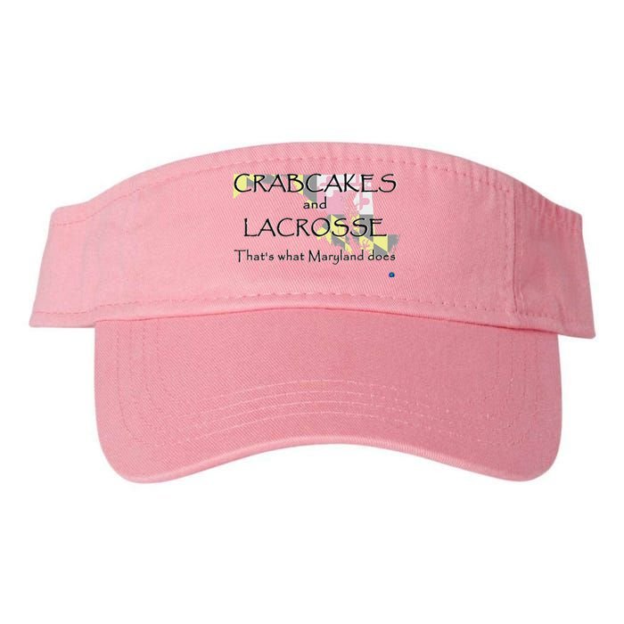 Crabcakes And Lacrosse ThatS What Maryland Does Valucap Bio-Washed Visor