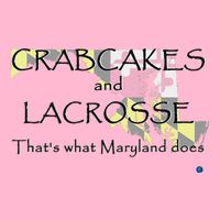 Crabcakes And Lacrosse ThatS What Maryland Does Womens T-Shirt