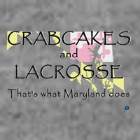 Crabcakes And Lacrosse ThatS What Maryland Does 7-Panel Snapback Hat