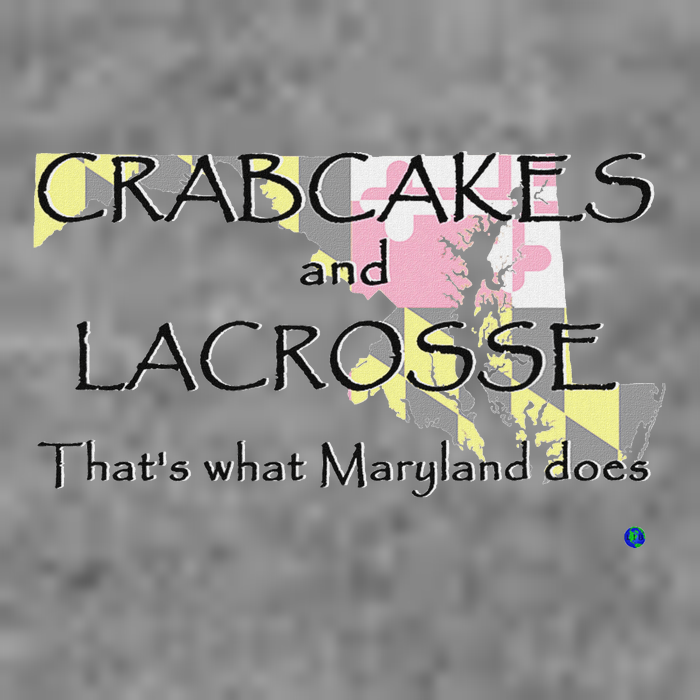 Crabcakes And Lacrosse ThatS What Maryland Does 7-Panel Snapback Hat