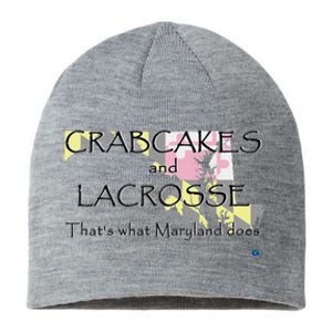 Crabcakes And Lacrosse ThatS What Maryland Does Sustainable Beanie