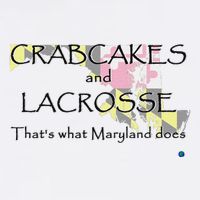 Crabcakes And Lacrosse ThatS What Maryland Does Garment-Dyed Sweatshirt