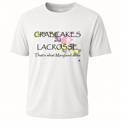 Crabcakes And Lacrosse ThatS What Maryland Does Performance Shirt