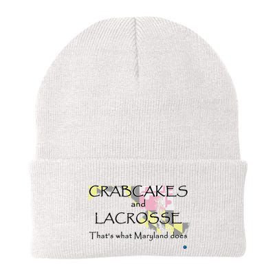 Crabcakes And Lacrosse ThatS What Maryland Does Beanie