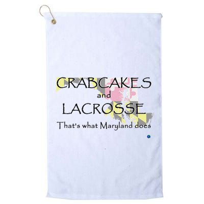 Crabcakes And Lacrosse ThatS What Maryland Does Golf Towel