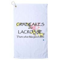Crabcakes And Lacrosse ThatS What Maryland Does Golf Towel