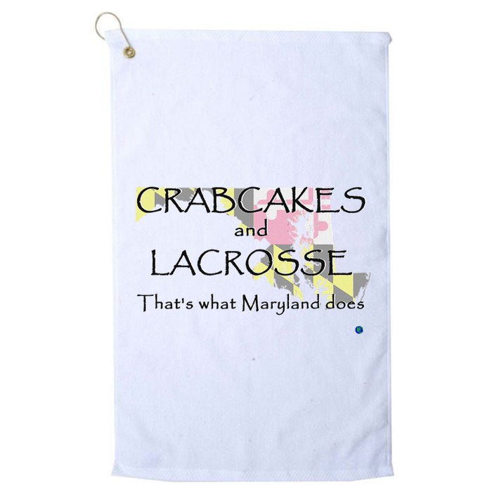 Crabcakes And Lacrosse ThatS What Maryland Does Golf Towel