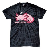 Cute Axolotl Lover Mexican Salamander Relaxolotl Pullover Hoodie Tie-Dye T-Shirt