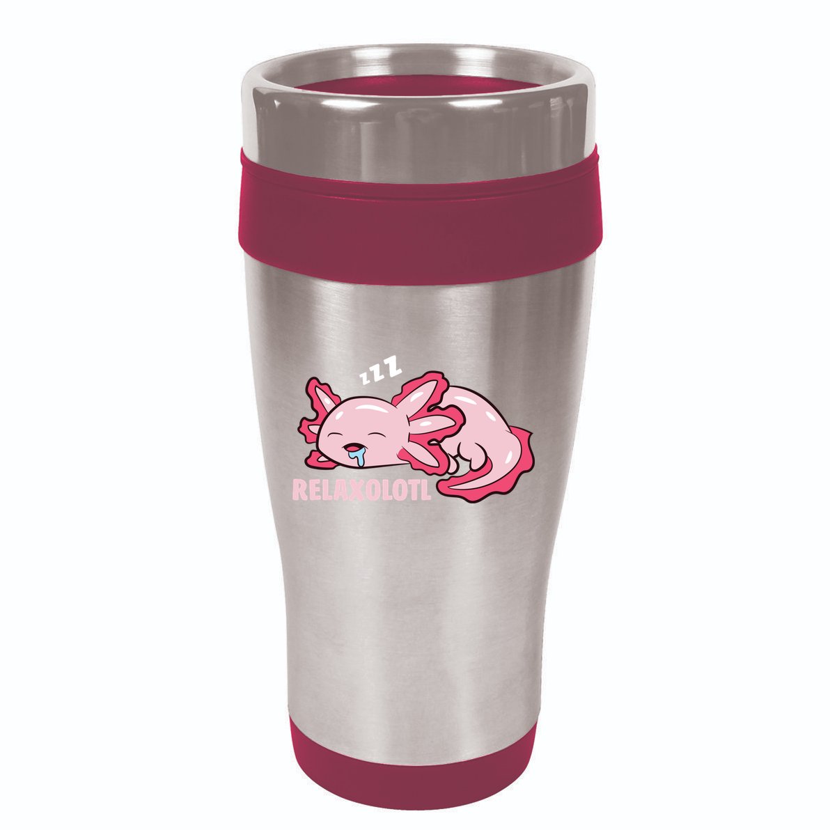 Cute Axolotl Lover Mexican Salamander Relaxolotl Pullover Hoodie 16oz Travel Tumbler