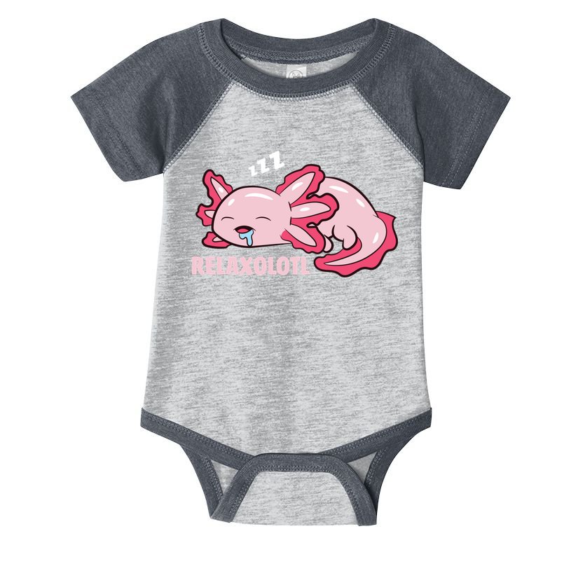 Cute Axolotl Lover Mexican Salamander Relaxolotl Pullover Hoodie Infant Baby Jersey Bodysuit