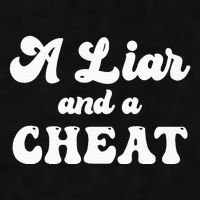 Cheater A Liar And A Cheat Cheater Ladies PosiCharge Tri-Blend Wicking Tank