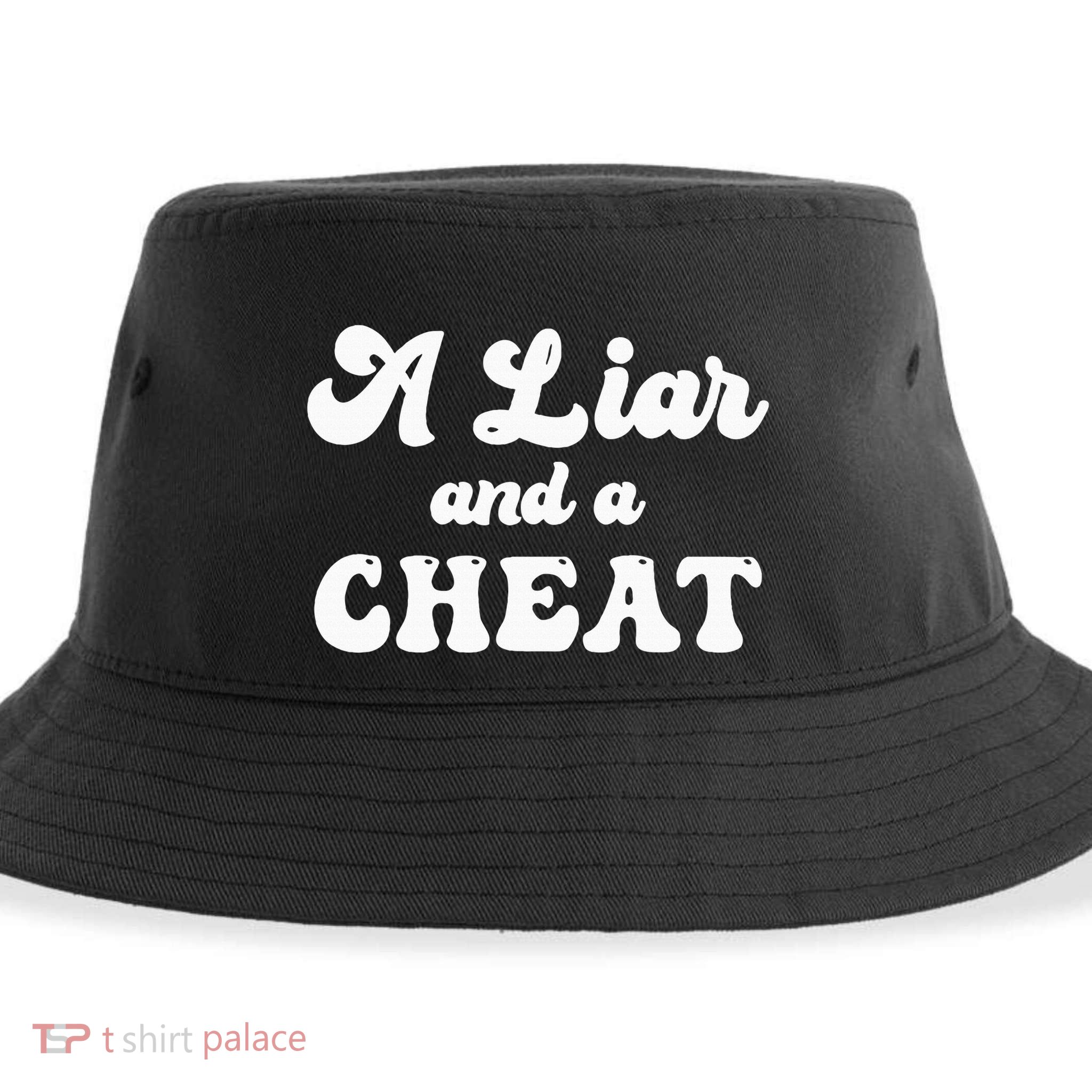 Cheater A Liar And A Cheat Cheater Sustainable Bucket Hat