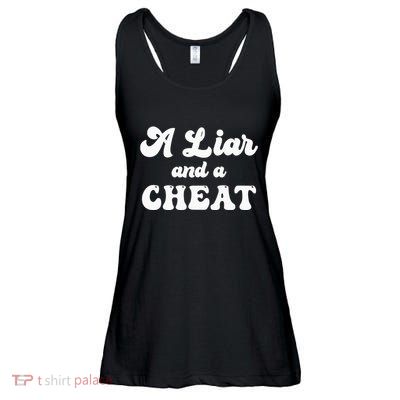 Cheater A Liar And A Cheat Cheater Ladies Essential Flowy Tank
