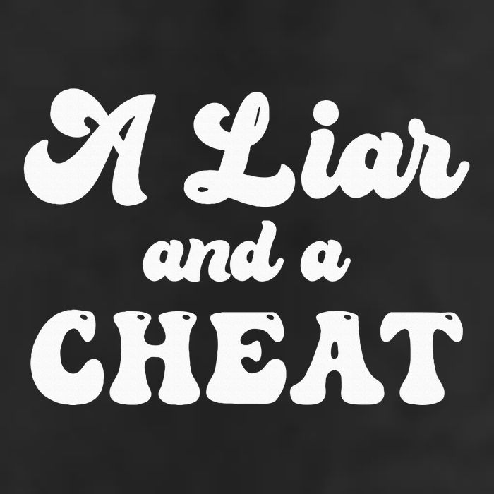 Cheater A Liar And A Cheat Cheater Crop Fleece Hoodie