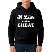 Cheater A Liar And A Cheat Cheater Kids Hoodie