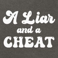 Cheater A Liar And A Cheat Cheater Cotton Canvas Backpack