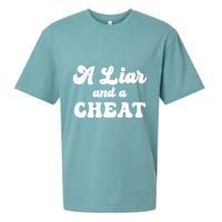 Cheater A Liar And A Cheat Cheater Sueded Cloud Jersey T-Shirt