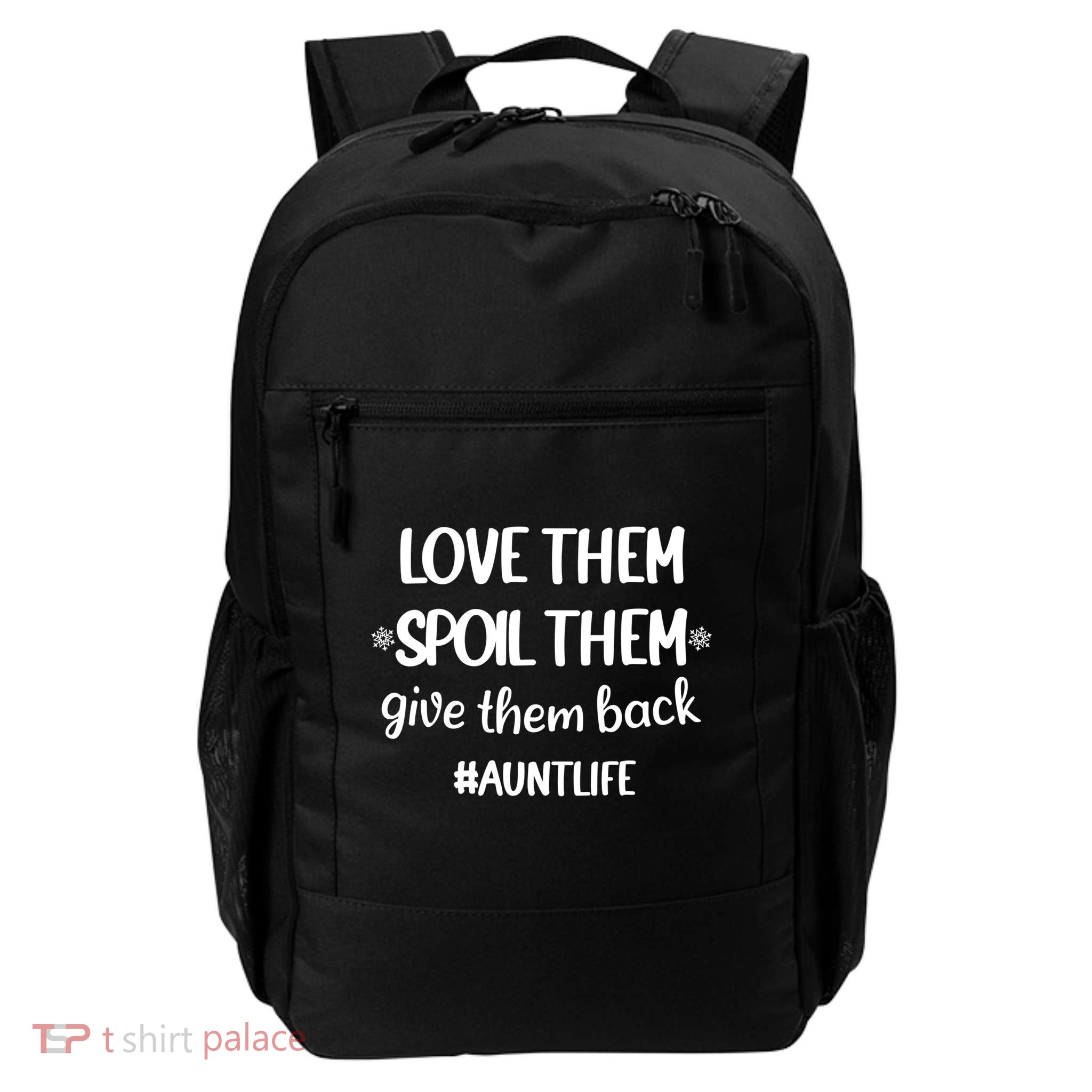 Christmas Auntie Love Them Spoil Them Give Them Back Great Gift Backpack