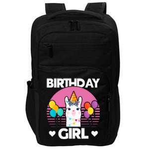 Cute Alpaca Llama Birthday Party Impact Tech Backpack