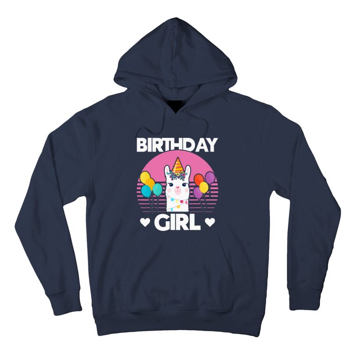 Cute Alpaca Llama Birthday Party Hoodie