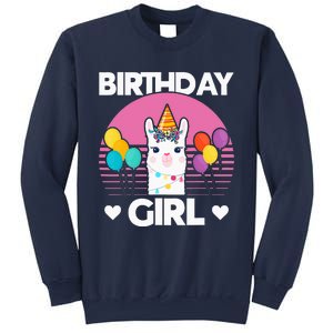 Cute Alpaca Llama Birthday Party Sweatshirt