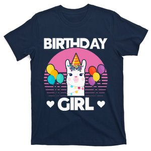 Cute Alpaca Llama Birthday Party T-Shirt