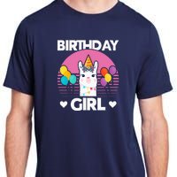 Cute Alpaca Llama Birthday Party Adult ChromaSoft Performance T-Shirt