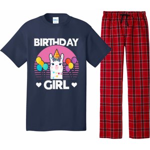 Cute Alpaca Llama Birthday Party Pajama Set