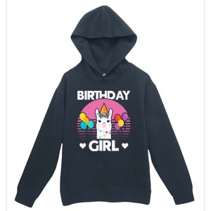 Cute Alpaca Llama Birthday Party Urban Pullover Hoodie