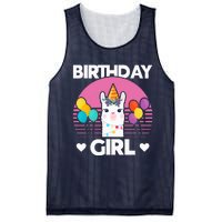 Cute Alpaca Llama Birthday Party Mesh Reversible Basketball Jersey Tank