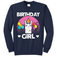 Cute Alpaca Llama Birthday Party Tall Sweatshirt