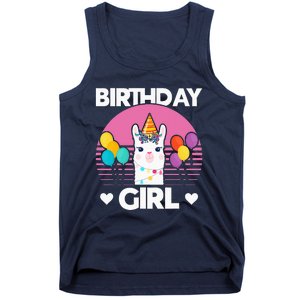 Cute Alpaca Llama Birthday Party Tank Top