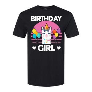 Cute Alpaca Llama Birthday Party Softstyle CVC T-Shirt