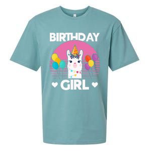 Cute Alpaca Llama Birthday Party Sueded Cloud Jersey T-Shirt