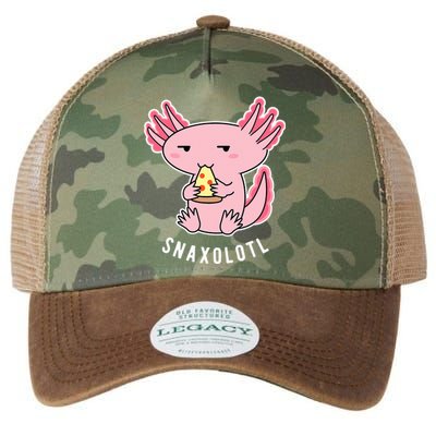 Cute Axolotl Lover Snaxolotl Eating Pizza Kawaii Anime Legacy Tie Dye Trucker Hat