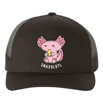 Cute Axolotl Lover Snaxolotl Eating Pizza Kawaii Anime Yupoong Adult 5-Panel Trucker Hat