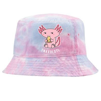 Cute Axolotl Lover Snaxolotl Eating Pizza Kawaii Anime Tie-Dyed Bucket Hat