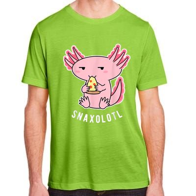 Cute Axolotl Lover Snaxolotl Eating Pizza Kawaii Anime Adult ChromaSoft Performance T-Shirt