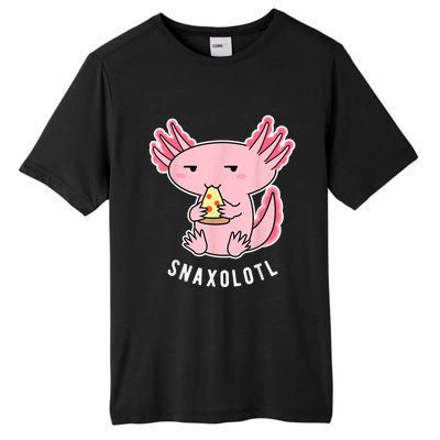 Cute Axolotl Lover Snaxolotl Eating Pizza Kawaii Anime Tall Fusion ChromaSoft Performance T-Shirt