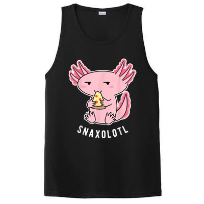 Cute Axolotl Lover Snaxolotl Eating Pizza Kawaii Anime PosiCharge Competitor Tank