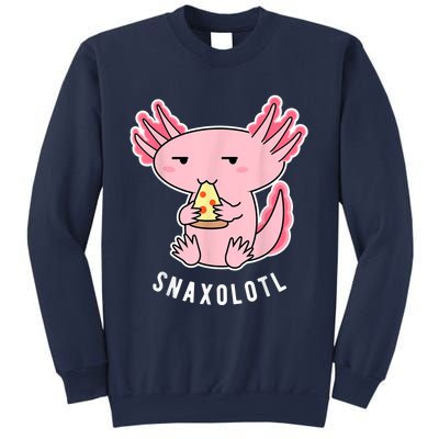 Cute Axolotl Lover Snaxolotl Eating Pizza Kawaii Anime Sweatshirt