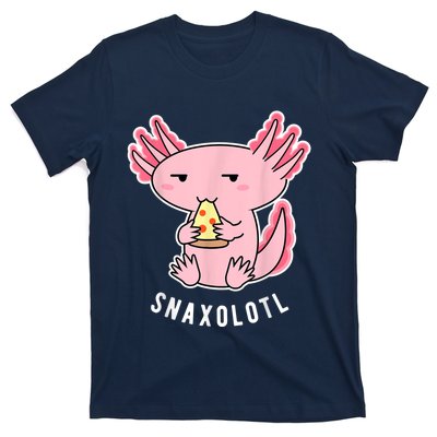 Cute Axolotl Lover Snaxolotl Eating Pizza Kawaii Anime T-Shirt