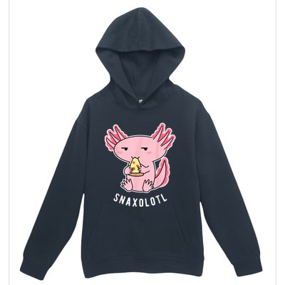 Cute Axolotl Lover Snaxolotl Eating Pizza Kawaii Anime Urban Pullover Hoodie