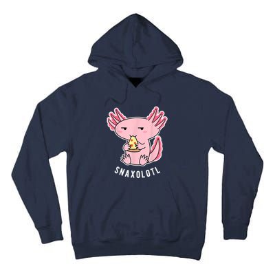 Cute Axolotl Lover Snaxolotl Eating Pizza Kawaii Anime Tall Hoodie